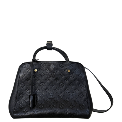 Louis Vuitton Montaigne BB Monogram Empreinte Schwarz / sehr gut Louis Vuitton