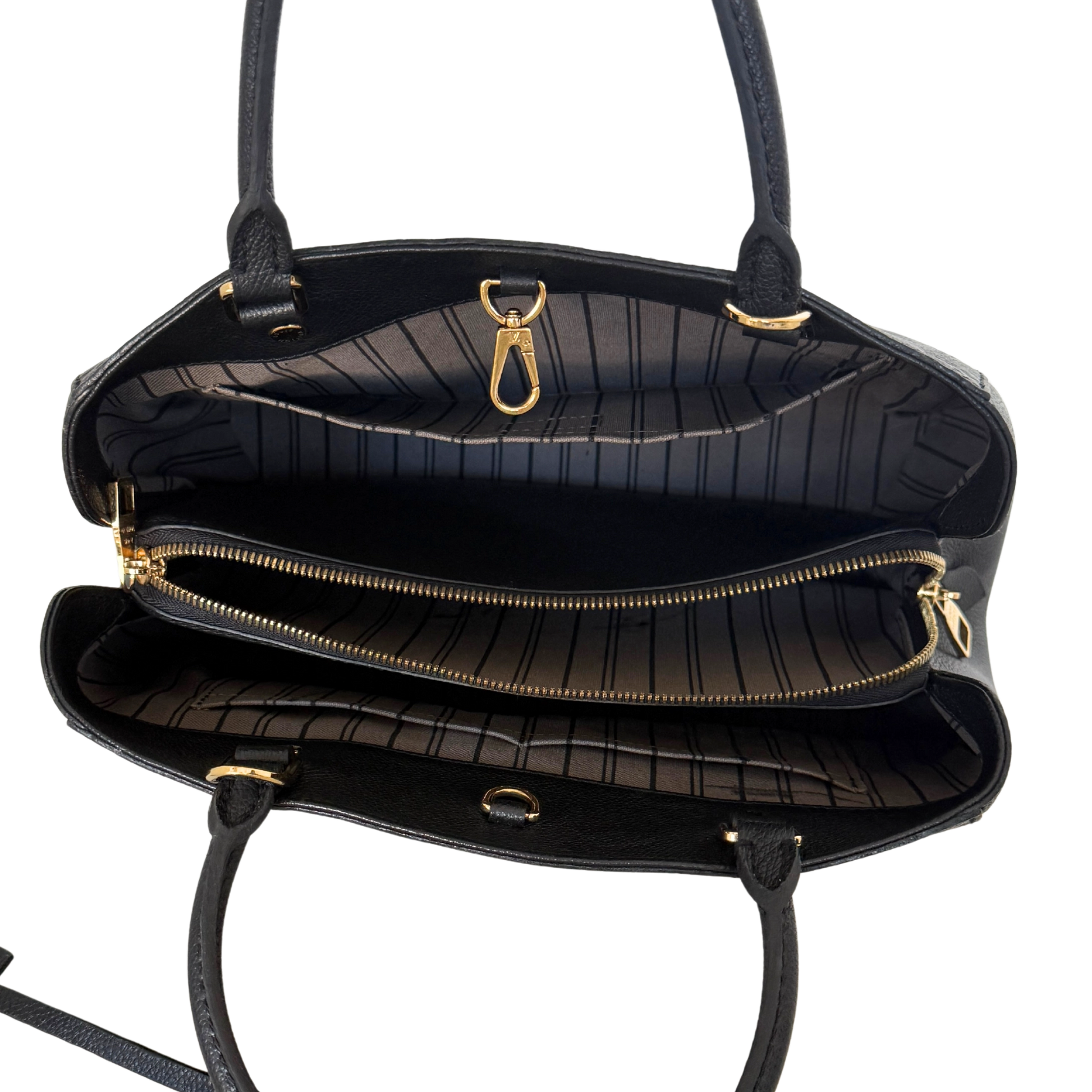 Louis Vuitton Montaigne BB Monogram Empreinte Schwarz / sehr gut Louis Vuitton