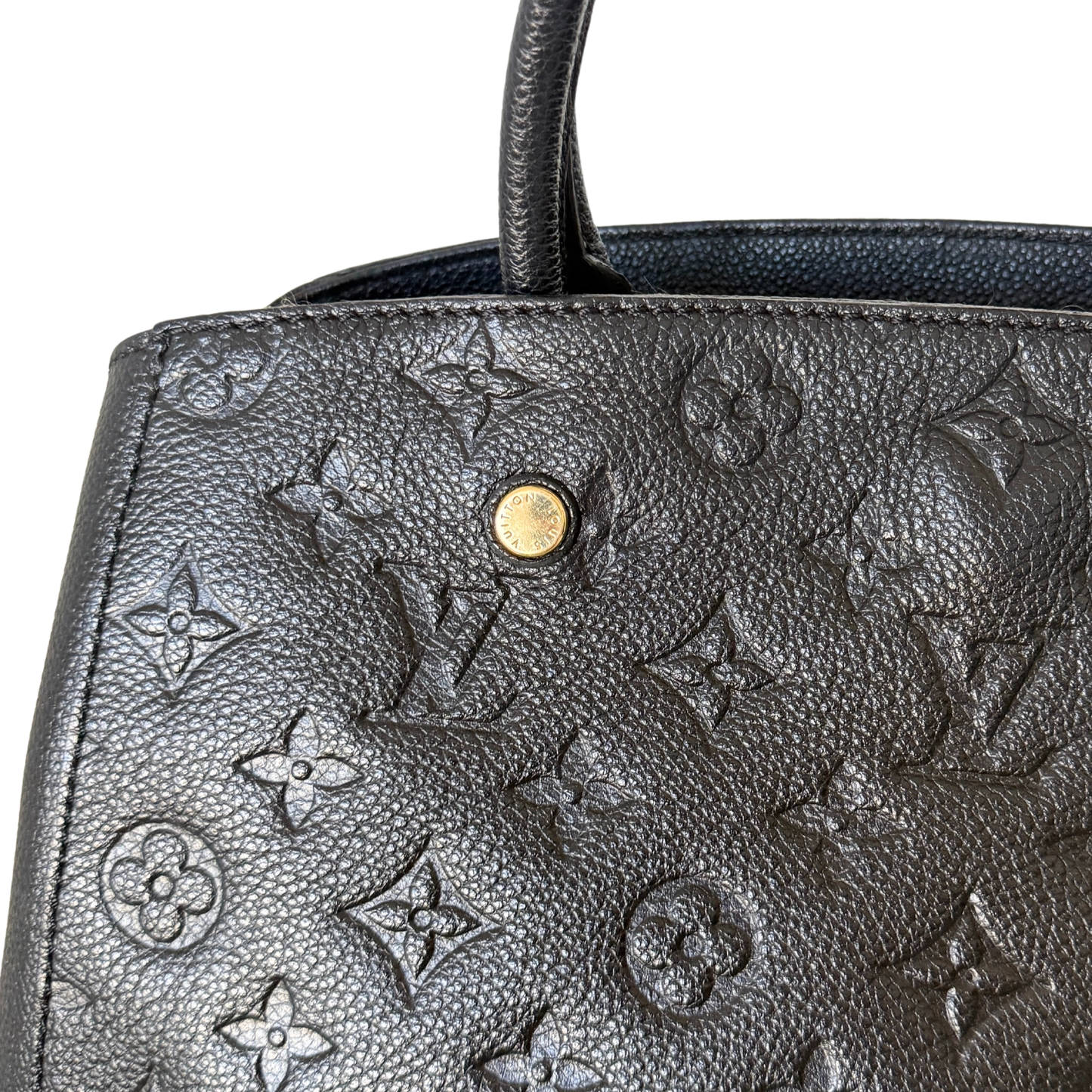 Louis Vuitton Montaigne BB Monogram Empreinte Schwarz / sehr gut Louis Vuitton