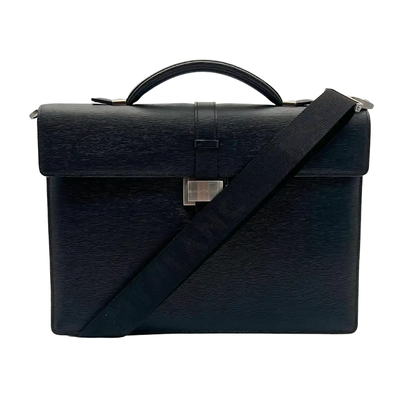 Montblanc 4810 Westside Aktentasche Leder schwarz ungetragen