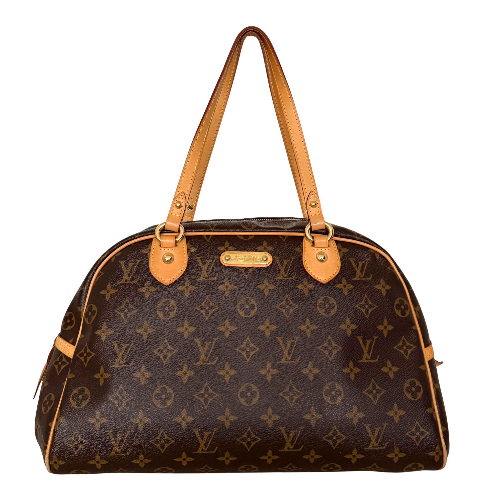 Louis Vuitton Montorgueil GM Schultertasche M95566 Braun / gut Louis Vuitton