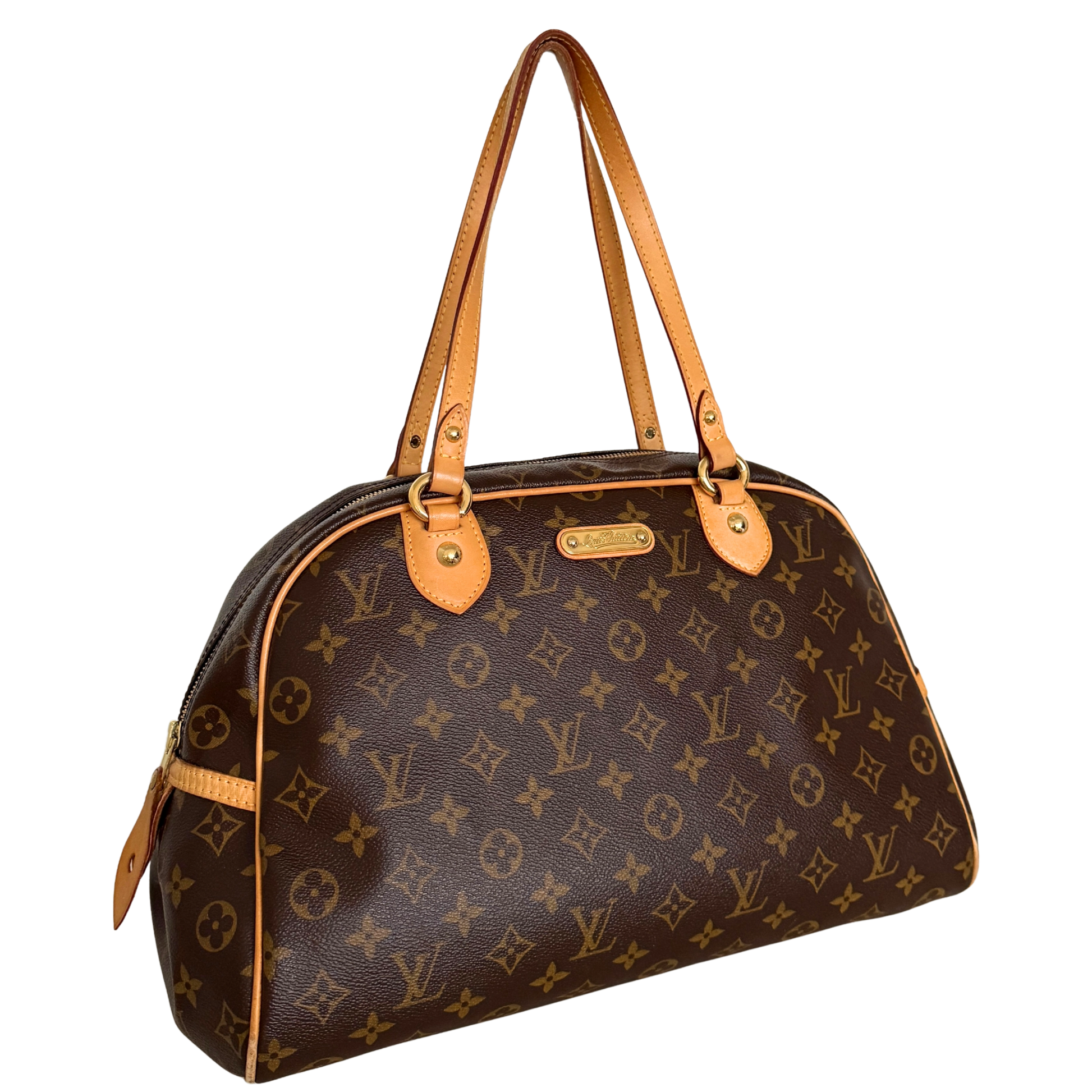 Louis Vuitton Montorgueil GM Schultertasche M95566 Braun / gut Louis Vuitton