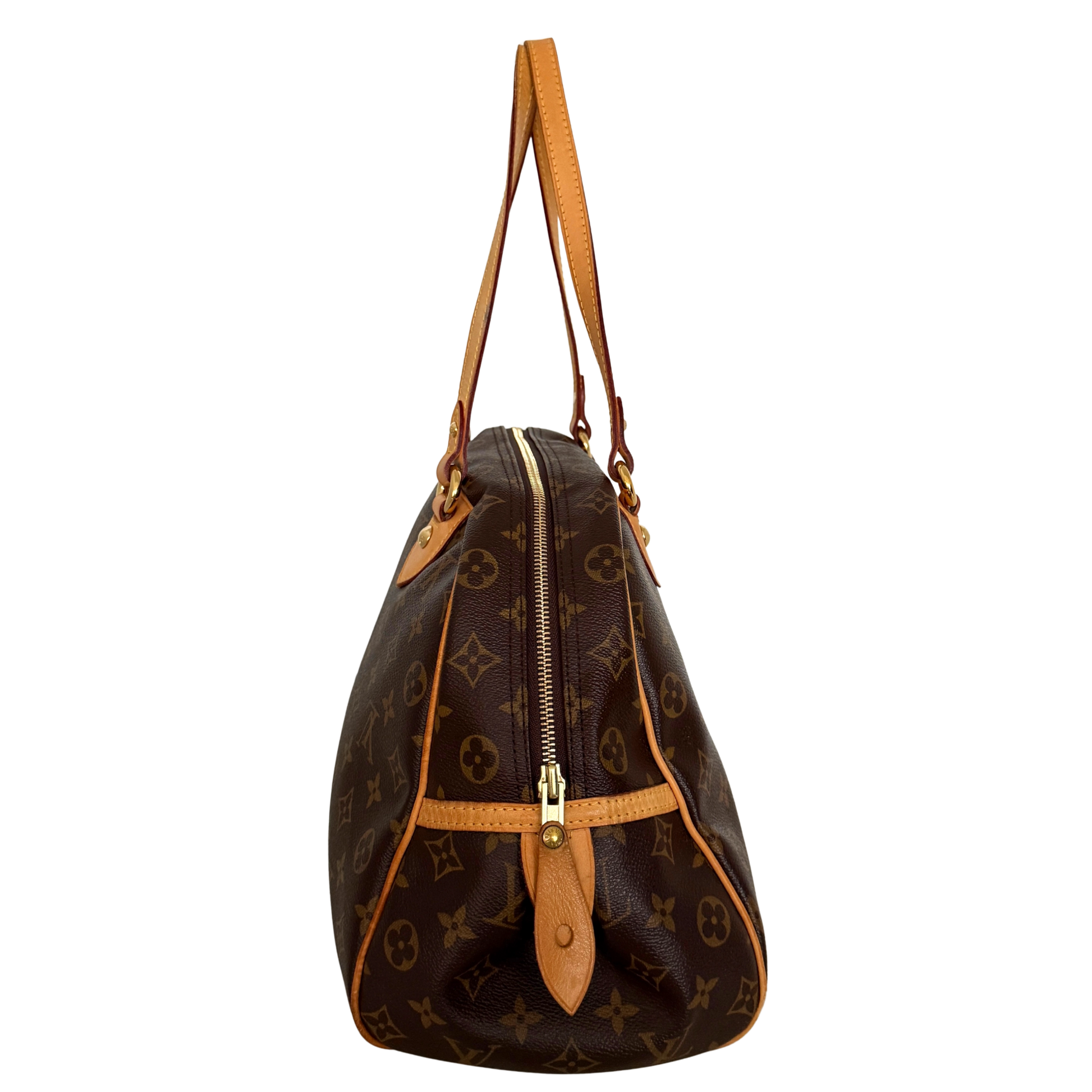 Louis Vuitton Montorgueil GM Schultertasche M95566 Braun / gut Louis Vuitton