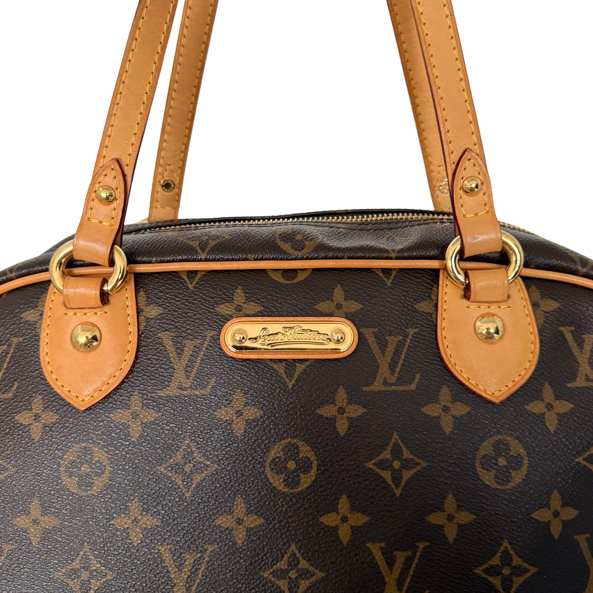 Louis Vuitton Montorgueil GM Schultertasche M95566 Braun / gut Louis Vuitton