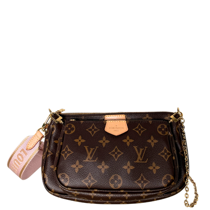 Louis Vuitton Multi Pochette Accessoires Braun Rose Clair Fullset / neuwertig Louis Vuitton