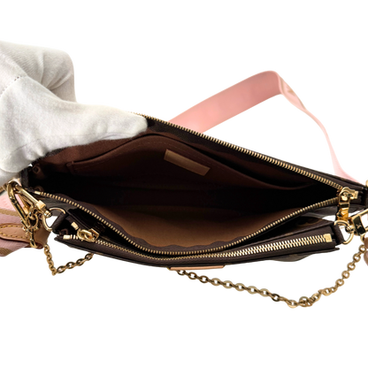 Louis Vuitton Multi Pochette Accessoires Braun Rose Clair Fullset / neuwertig Louis Vuitton