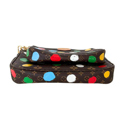 Louis Vuitton x Yayoi Kusama Multi Pochette Accessoires Monogram Dots Bunt / neuwertig Louis Vuitton