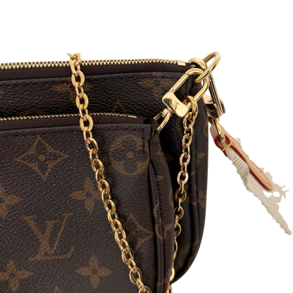 Louis Vuitton Multi Pochette Accessoires Monogram Canvas Braun / sehr gut Louis Vuitton