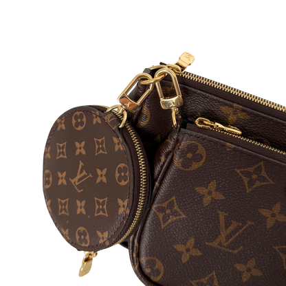Louis Vuitton Multi Pochette Accessoires Monogram Canvas Braun / sehr gut Louis Vuitton