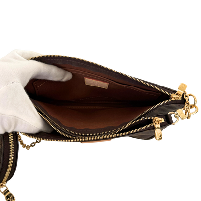 Louis Vuitton Multi Pochette Accessoires Monogram Canvas Braun / sehr gut Louis Vuitton