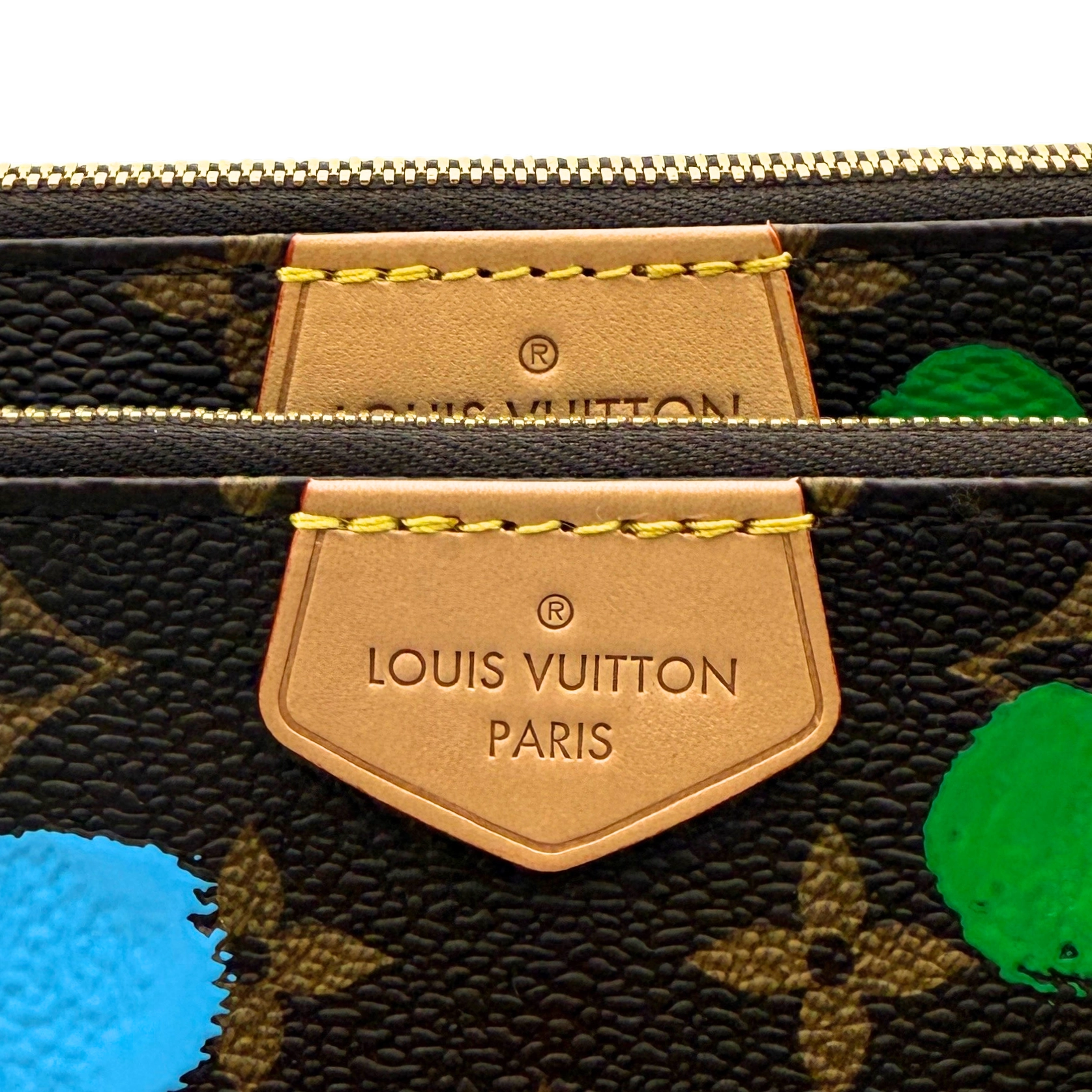 Louis Vuitton x Yayoi Kusama Multi Pochette Accessoires Monogram Dots Bunt / neuwertig Louis Vuitton