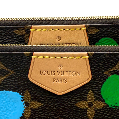 Louis Vuitton x Yayoi Kusama Multi Pochette Accessoires Monogram Dots Bunt / neuwertig Louis Vuitton