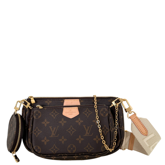 Louis Vuitton Multi Pochette Accessoires Monogram Canvas Braun / sehr gut Louis Vuitton