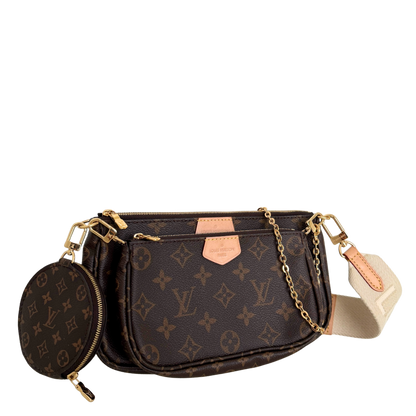 Louis Vuitton Multi Pochette Accessoires Monogram Canvas Braun / sehr gut Louis Vuitton