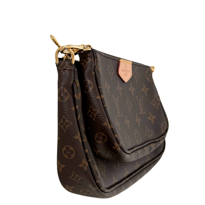 Louis Vuitton Multi Pochette Accessoires Monogram Canvas Braun / sehr gut Louis Vuitton