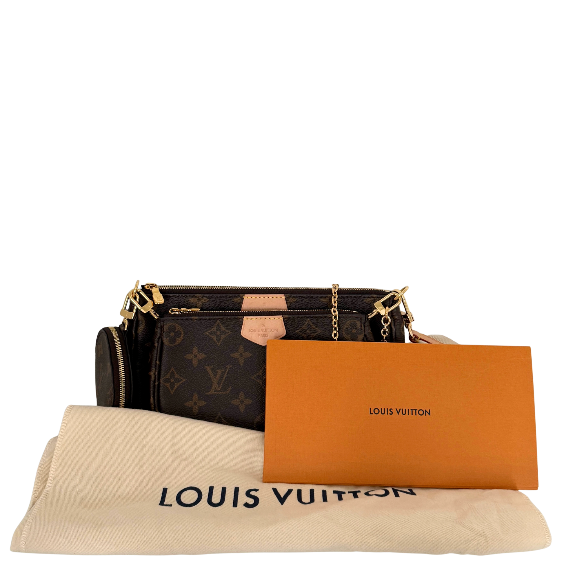 Louis Vuitton Multi Pochette Accessoires Monogram Canvas Braun / sehr gut Louis Vuitton