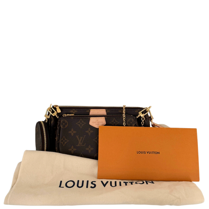 Louis Vuitton Multi Pochette Accessoires Monogram Canvas Braun / sehr gut Louis Vuitton