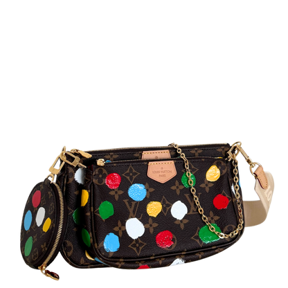 Louis Vuitton x Yayoi Kusama Multi Pochette Accessoires Monogram Dots Bunt / neuwertig Louis Vuitton