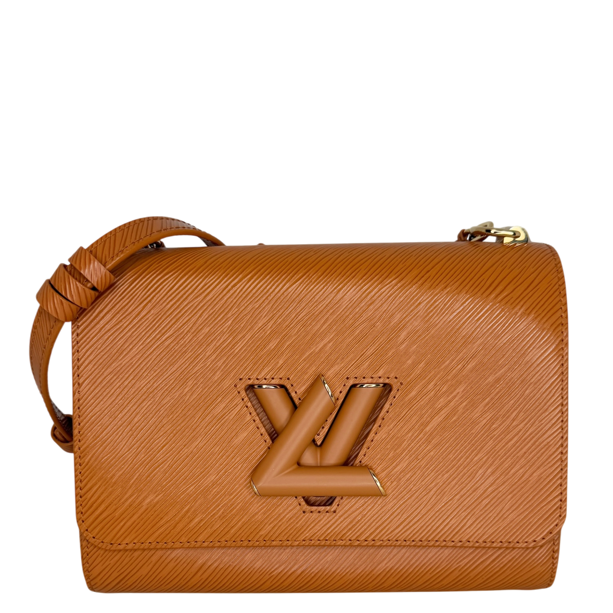 Louis Vuitton Twist MM Epi Leder braun GHW M57939 / sehr gut Louis Vuitton