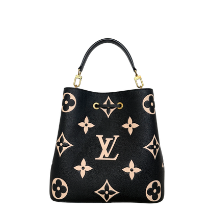 Louis Vuitton NéoNoé MM Monogram Empreinte Bicolor M45497 Schwarz / neuwertig Louis Vuitton