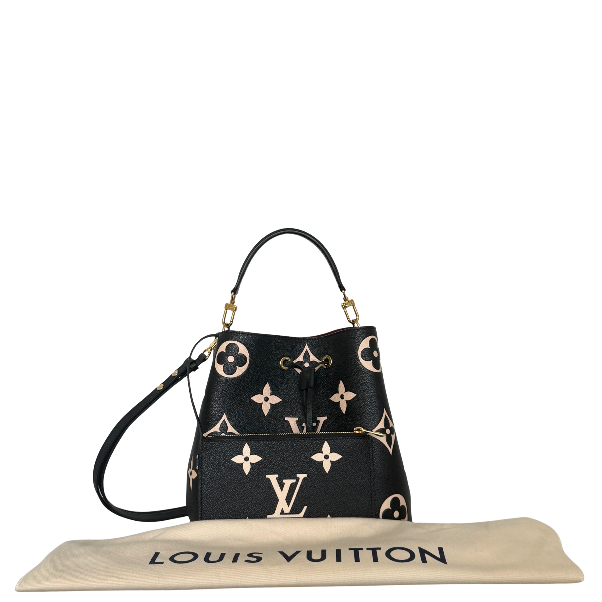Louis Vuitton NéoNoé MM Monogram Empreinte Bicolor M45497 Schwarz / neuwertig Louis Vuitton