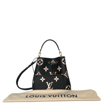 Louis Vuitton NéoNoé MM Monogram Empreinte Bicolor M45497 Schwarz / neuwertig Louis Vuitton