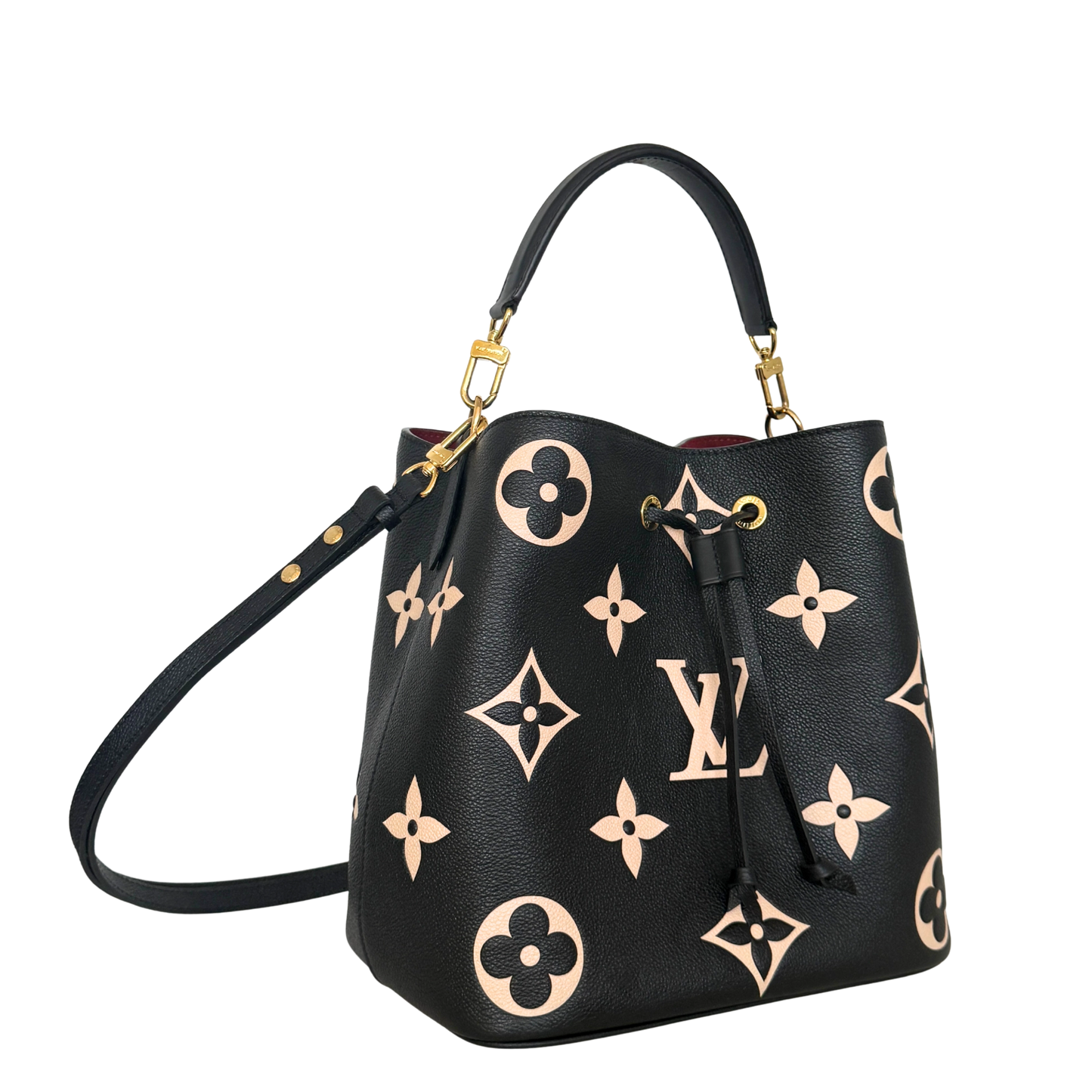 Louis Vuitton NéoNoé MM Monogram Empreinte Bicolor M45497 Schwarz / neuwertig Louis Vuitton