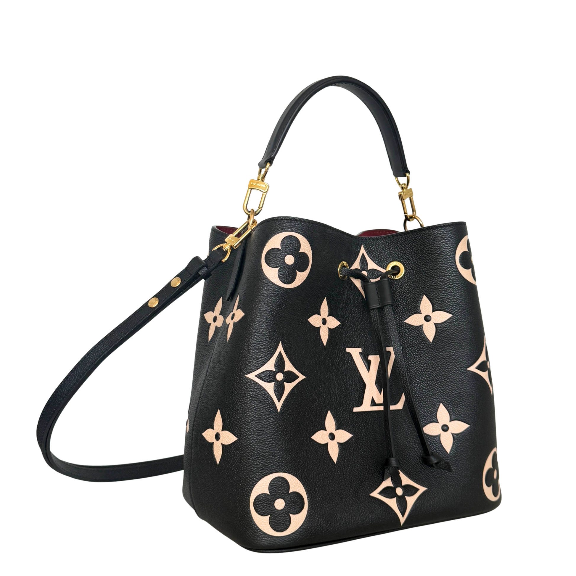 Louis Vuitton NéoNoé MM Monogram Empreinte Bicolor M45497 Schwarz / neuwertig Louis Vuitton