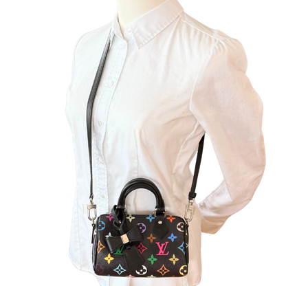 Louis Vuitton LV x TM Nano Speedy Multicolore Noir Fullset / neuwertig Louis Vuitton