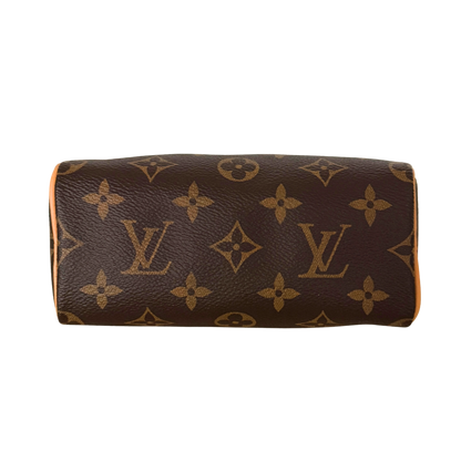 Louis Vuitton Nano Speedy Monogram Canvas Braun / neuwertig Louis Vuitton