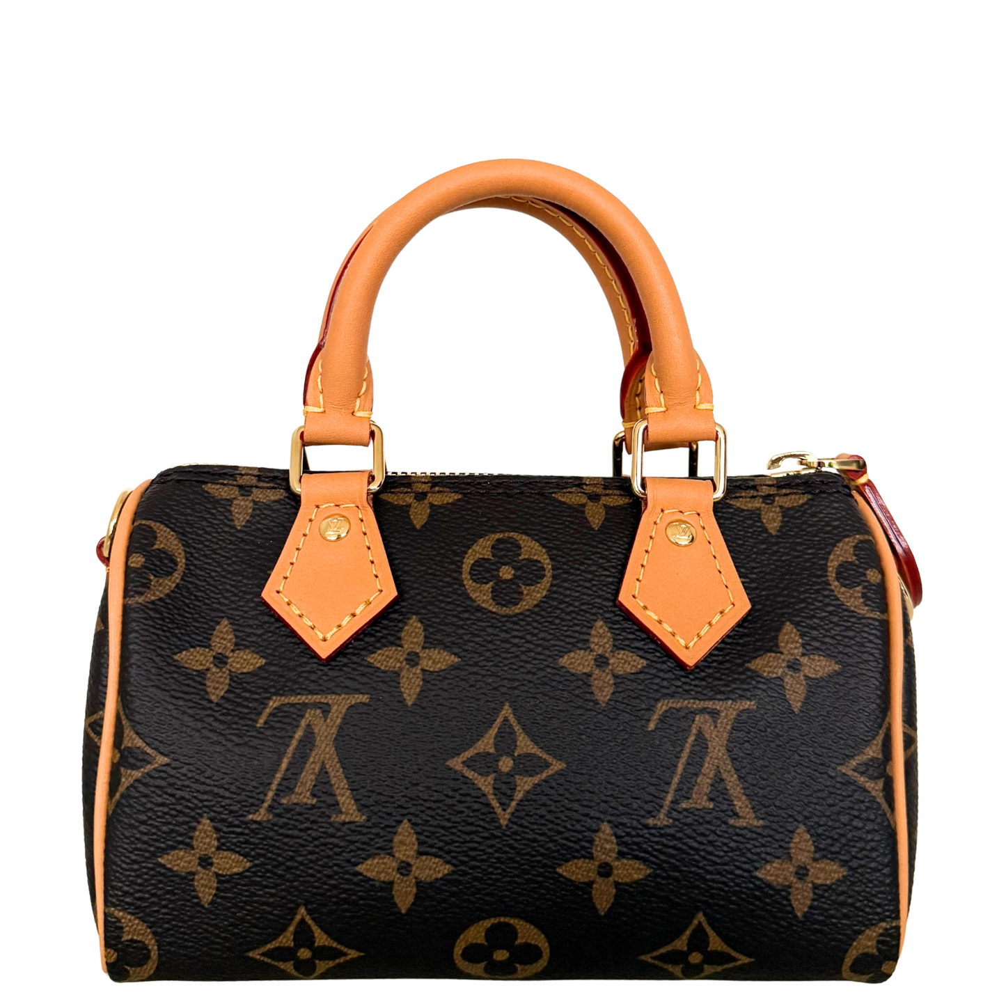 Louis Vuitton Nano Speedy Monogram Canvas Braun / neuwertig Louis Vuitton