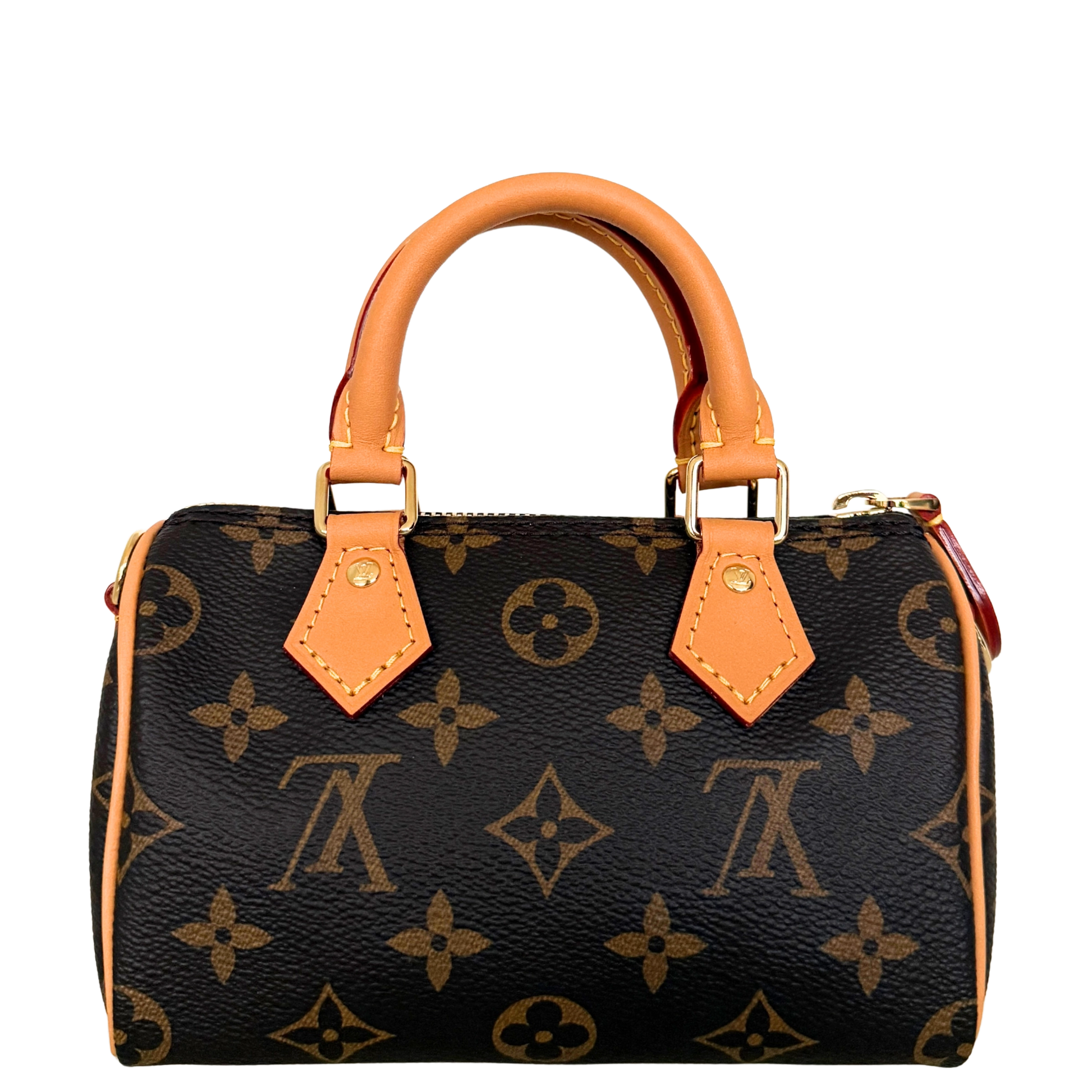 Louis Vuitton Nano Speedy Monogram Canvas Braun / neuwertig Louis Vuitton