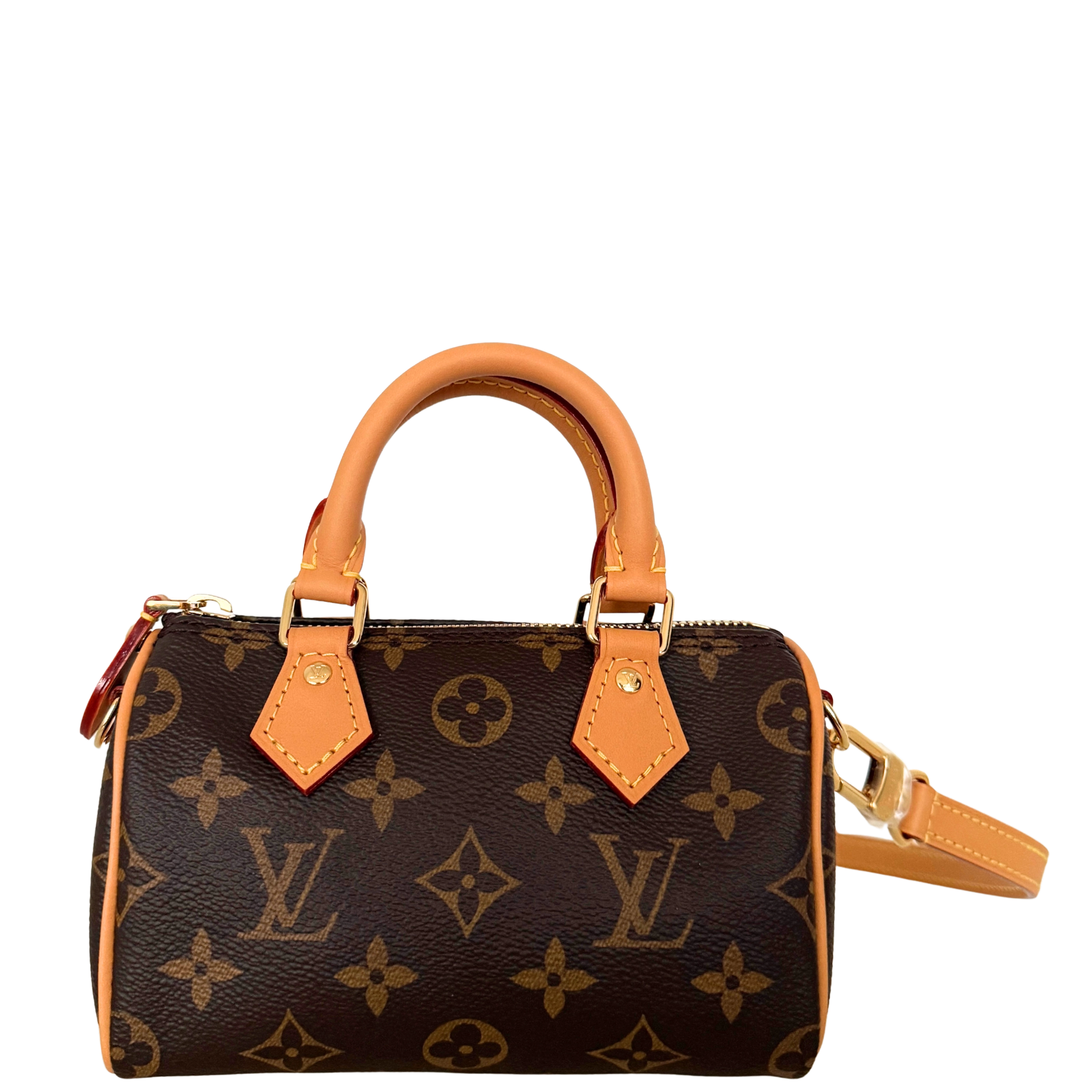 Louis Vuitton Nano Speedy Monogram Canvas Braun / neuwertig Louis Vuitton