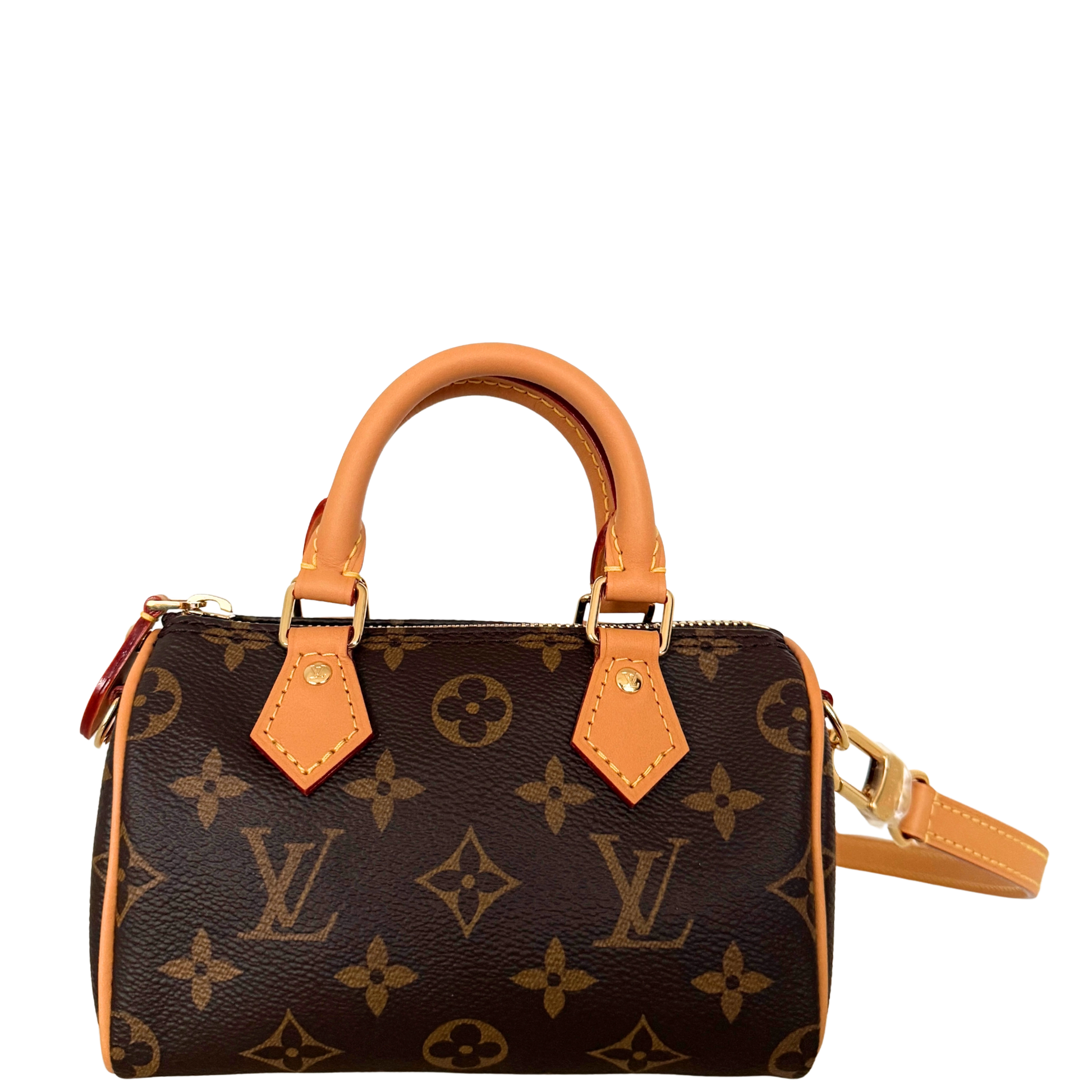 Louis Vuitton Nano Speedy Monogram Canvas Braun / neuwertig Louis Vuitton