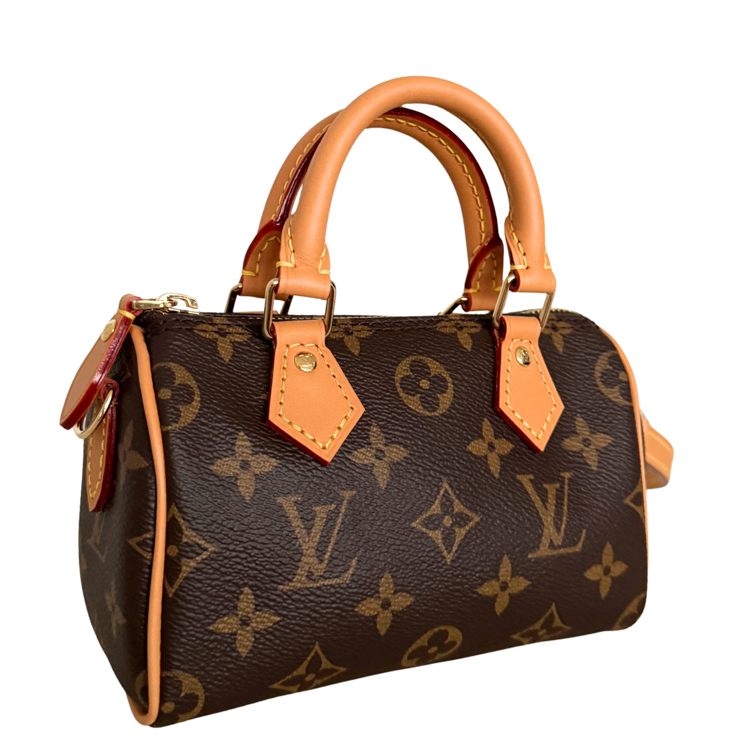 Louis Vuitton Nano Speedy Monogram Canvas Braun / neuwertig Louis Vuitton
