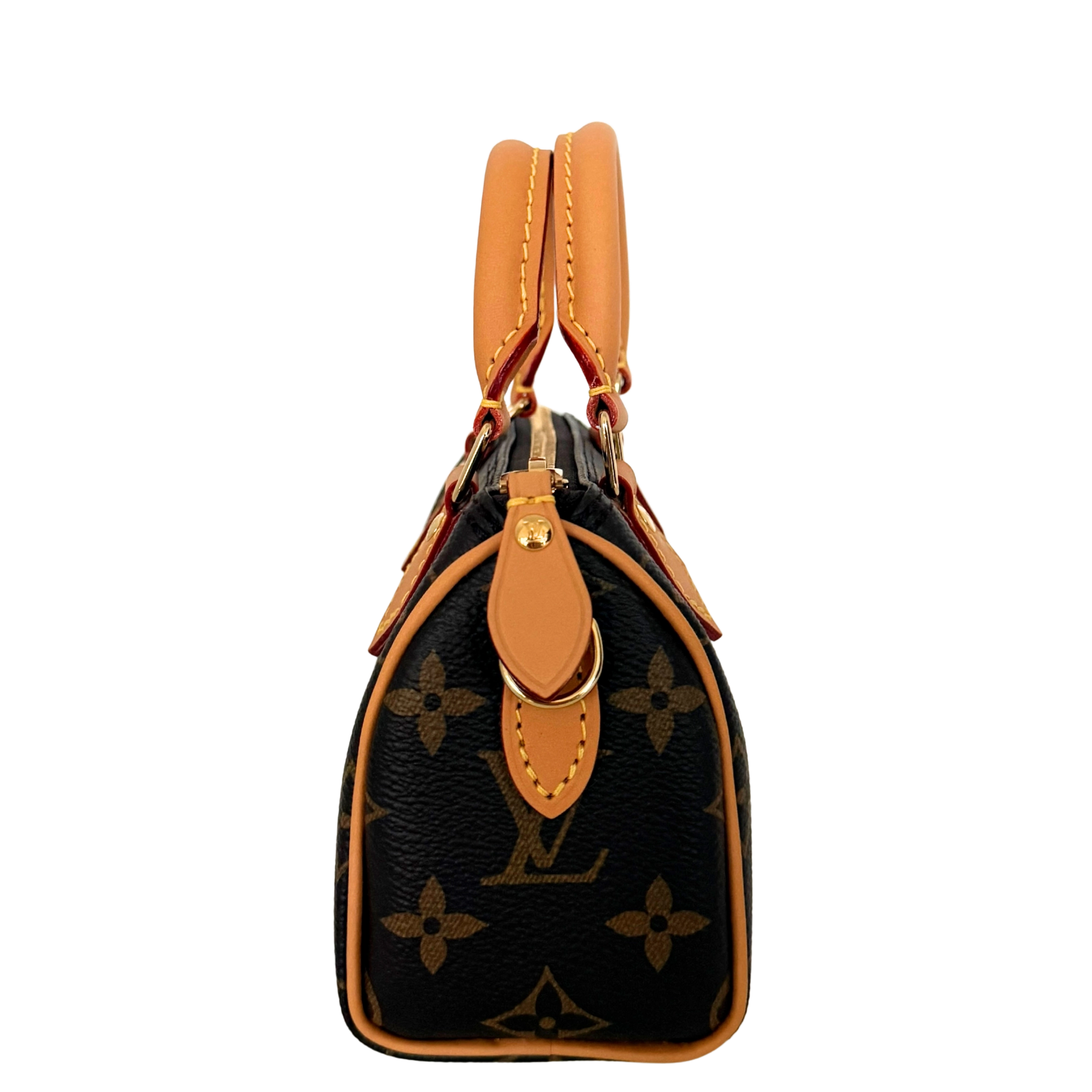 Louis Vuitton Nano Speedy Monogram Canvas Braun / neuwertig Louis Vuitton