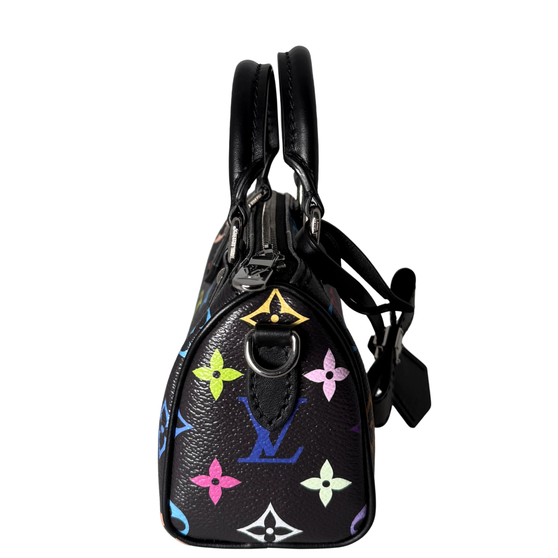 Louis Vuitton LV x TM Nano Speedy Multicolore Noir Fullset / neuwertig Louis Vuitton