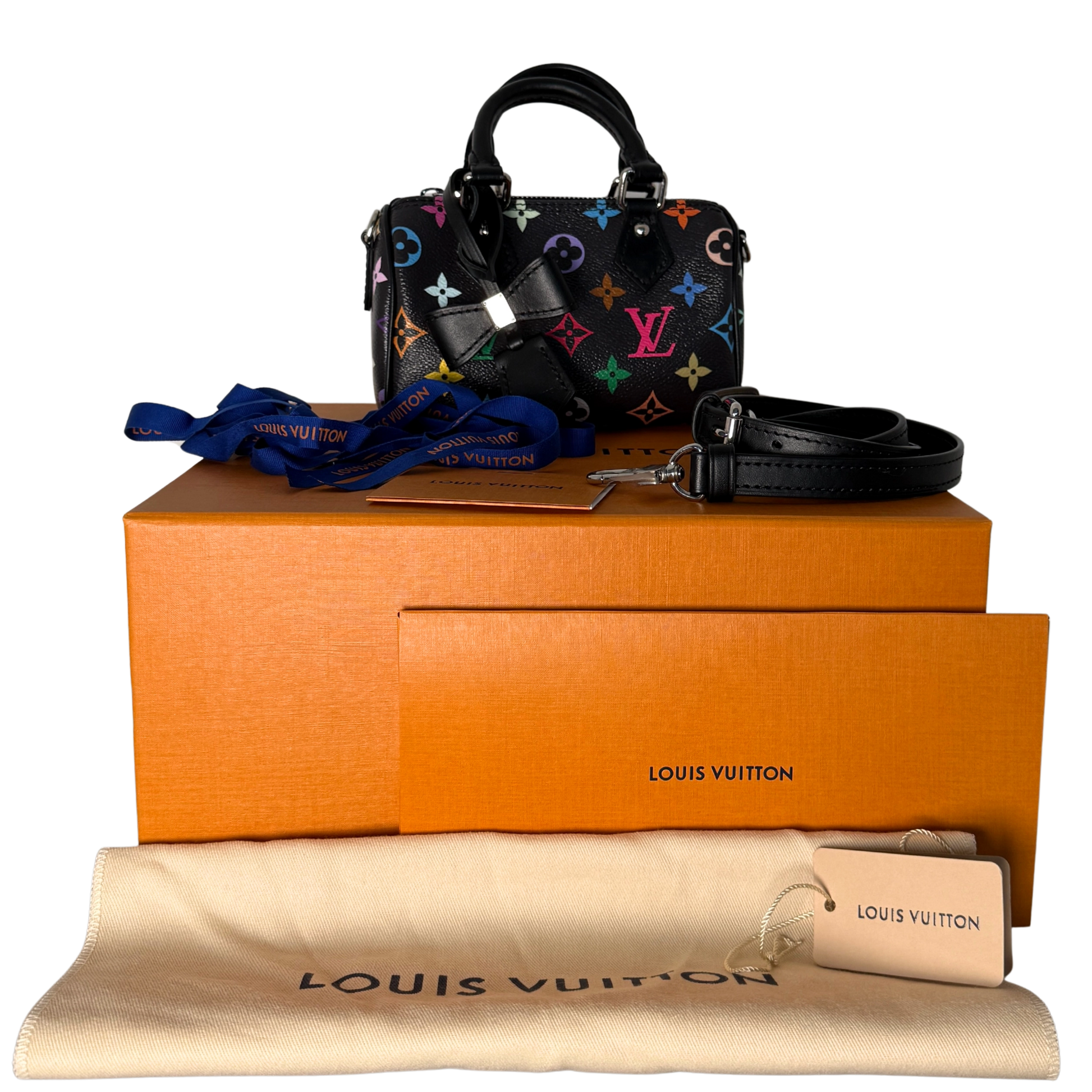 Louis Vuitton LV x TM Nano Speedy Multicolore Noir / neuwertig Louis Vuitton