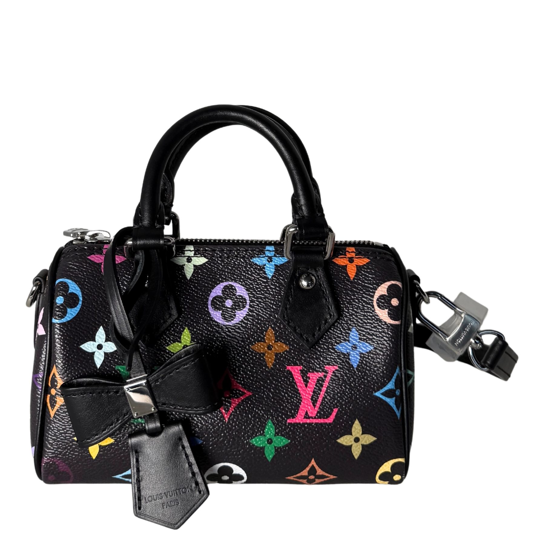 Louis Vuitton LV x TM Nano Speedy Multicolore Noir Fullset / neuwertig Louis Vuitton