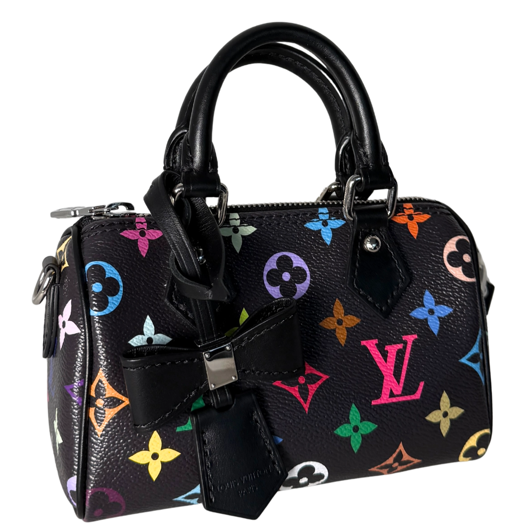 Louis Vuitton LV x TM Nano Speedy Multicolore Noir Fullset / neuwertig Louis Vuitton