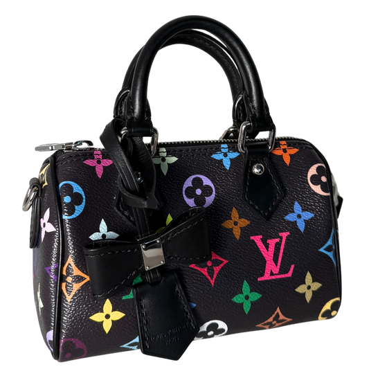 Louis Vuitton LV x TM Nano Speedy Multicolore Noir Fullset / neuwertig Louis Vuitton