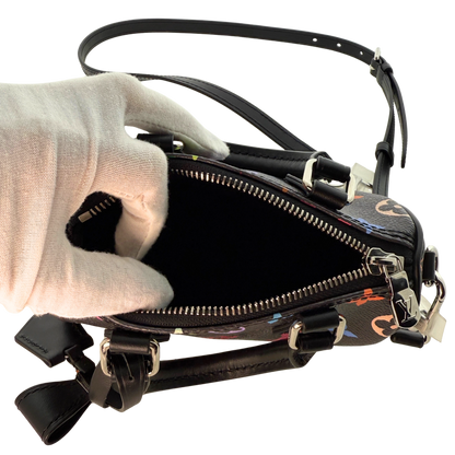 Louis Vuitton LV x TM Nano Speedy Multicolore Noir Fullset / neuwertig Louis Vuitton