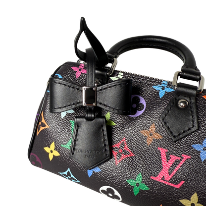 Louis Vuitton LV x TM Nano Speedy Multicolore Noir Fullset / neuwertig Louis Vuitton