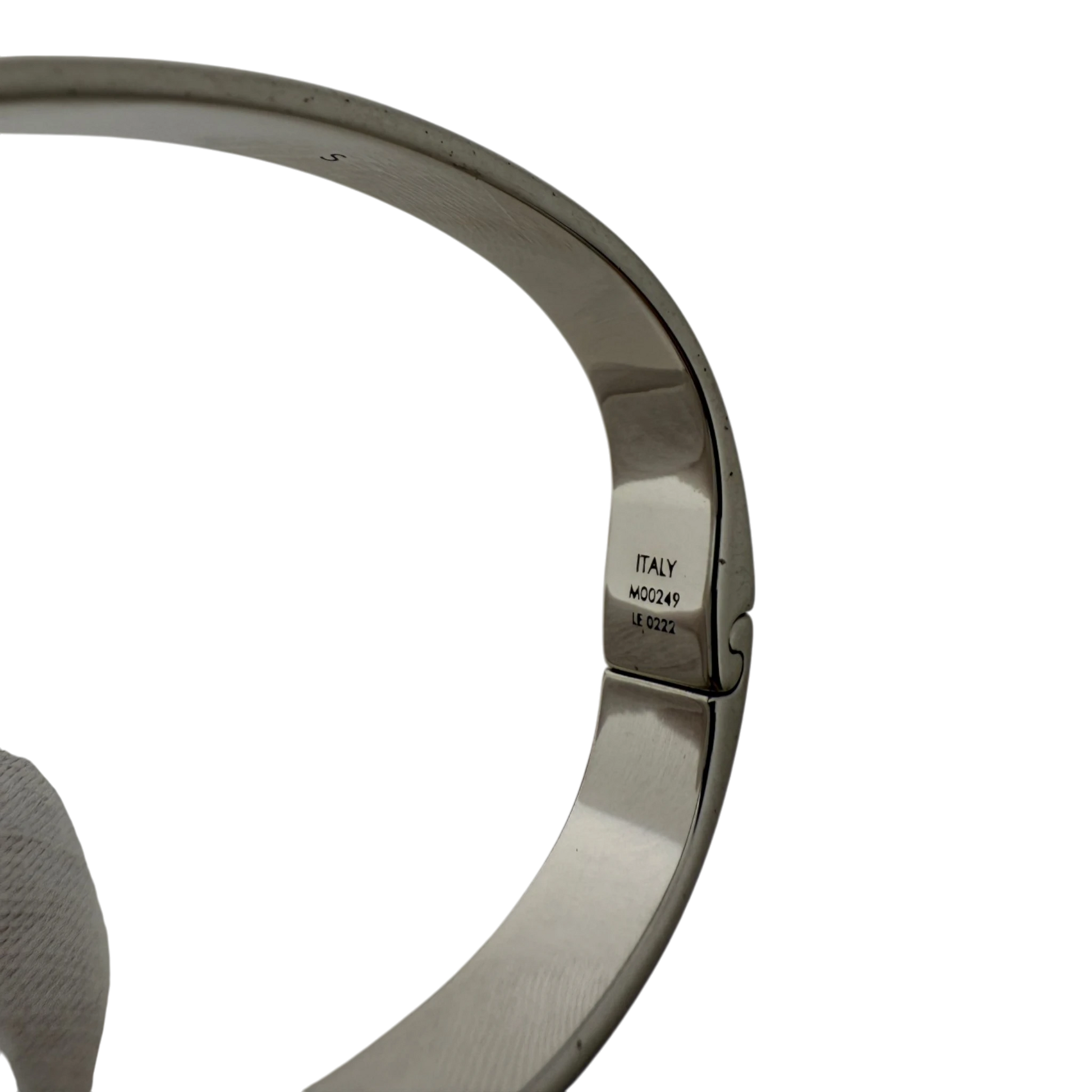 Louis Vuitton Nanogram Cuff Bracelet M00249 Silber Größe S Louis Vuitton