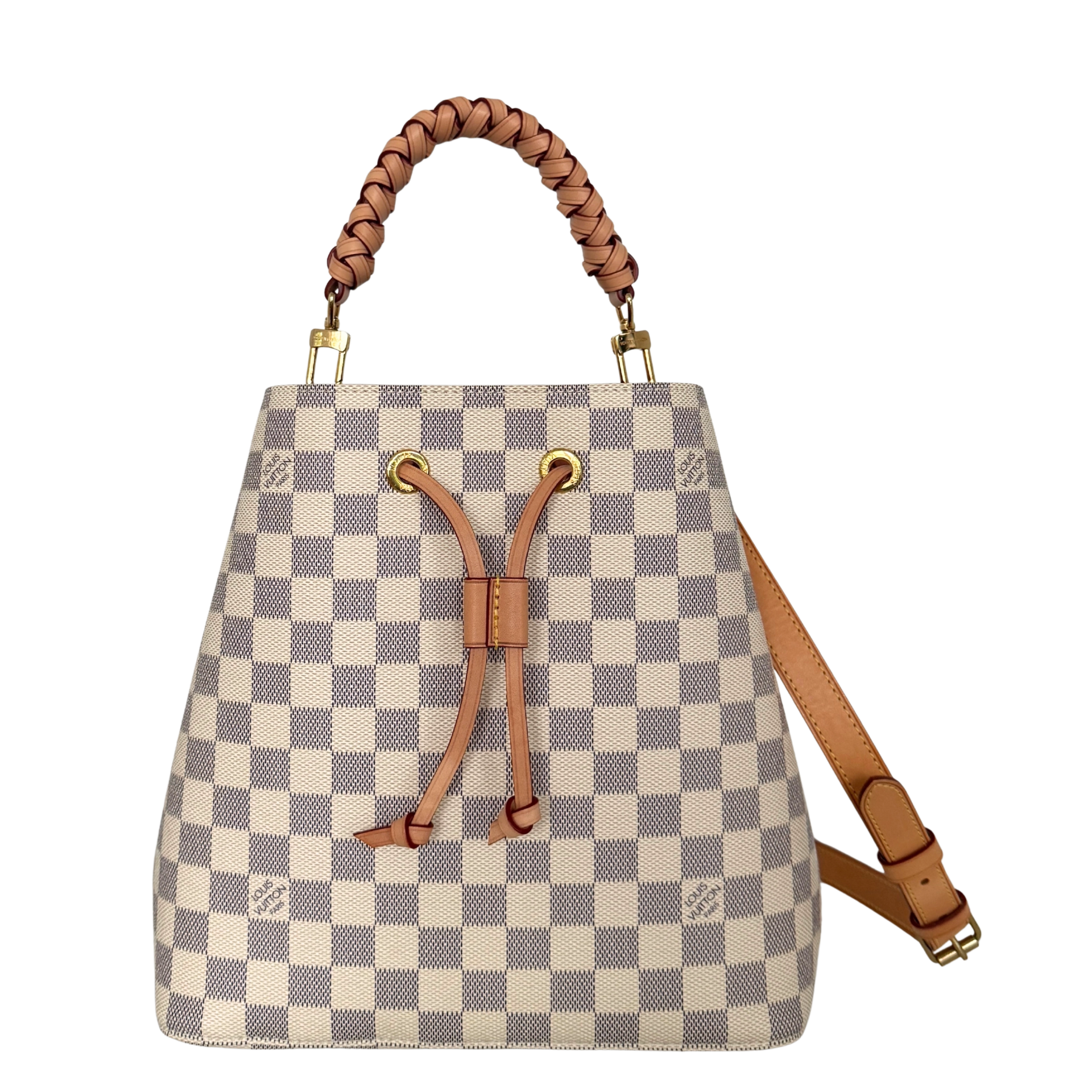 LOUIS VUITTON ネメスコート Louis Vuitton NéoNoé MM Damier Azur Braide N40344 Beige / very