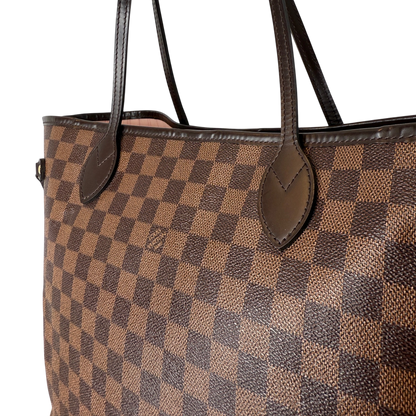 Louis Vuitton Neverfull MM Damier Ebene Canvas N41358 Braun / sehr gut Louis Vuitton