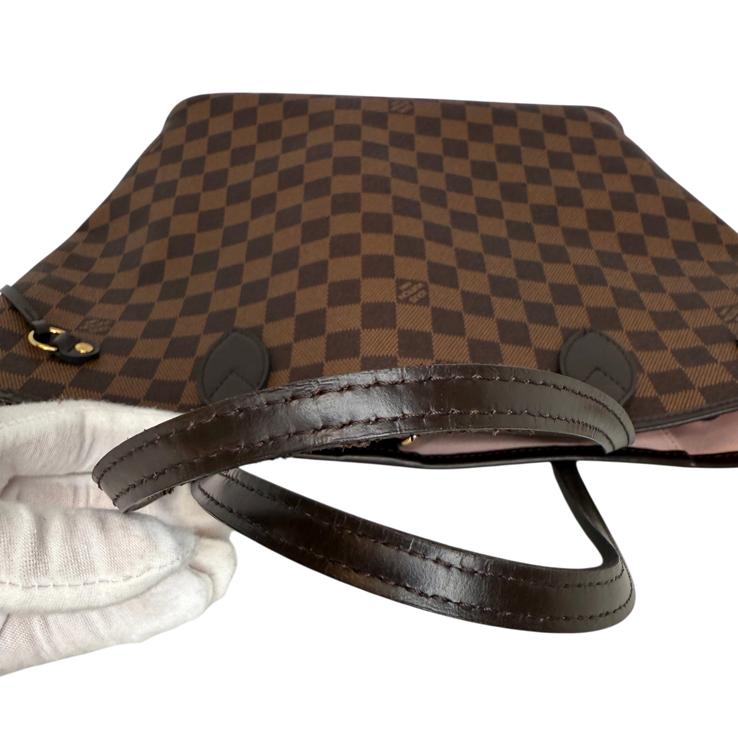 Louis Vuitton Neverfull MM Damier Ebene Canvas N41358 Braun / sehr gut Louis Vuitton