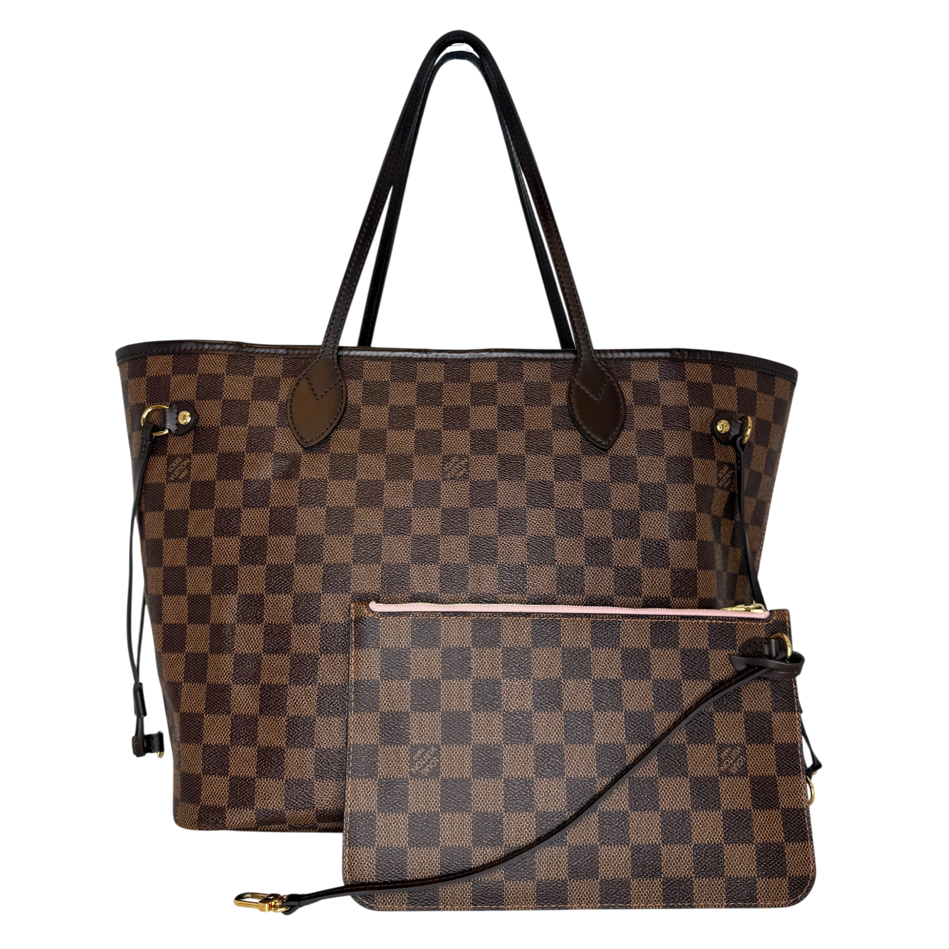 Louis Vuitton Neverfull MM Damier Ebene Canvas N41358 Braun / sehr gut Louis Vuitton