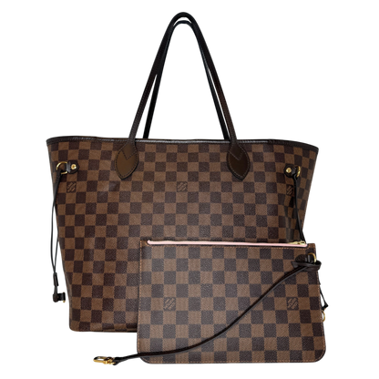Louis Vuitton Neverfull MM Damier Ebene Canvas N41358 Braun / sehr gut Louis Vuitton