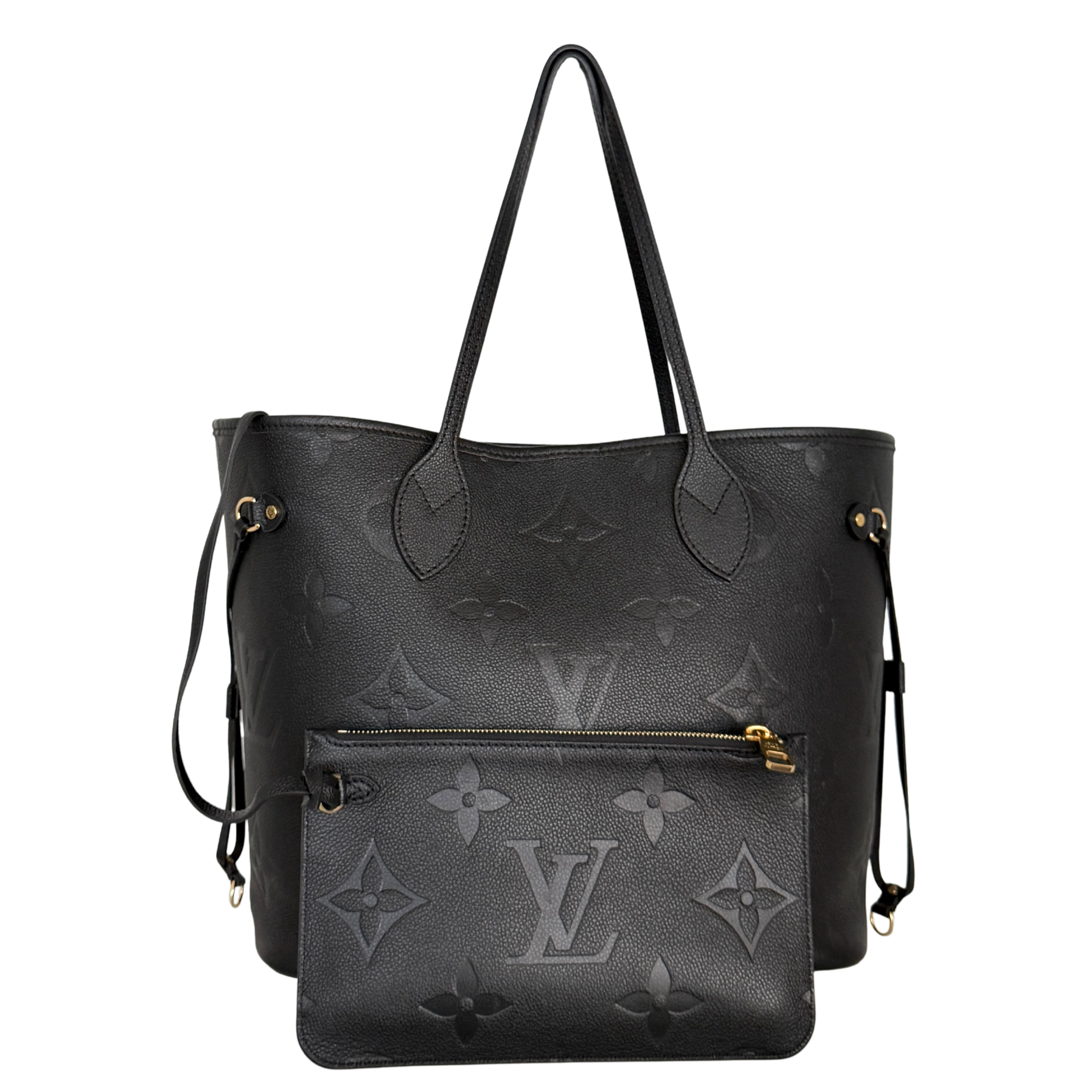 Louis Vuitton Neverfull MM Empreinte Monogram M45685 Schwarz Fullset / sehr gut Louis Vuitton